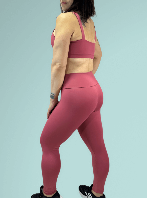 Conjunto Performance Sculpt Top + Legging Goiaba Poliamida