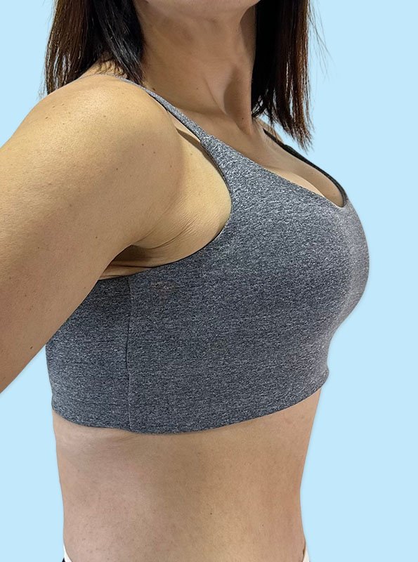 Top Confort Skin Cinza Poliamida